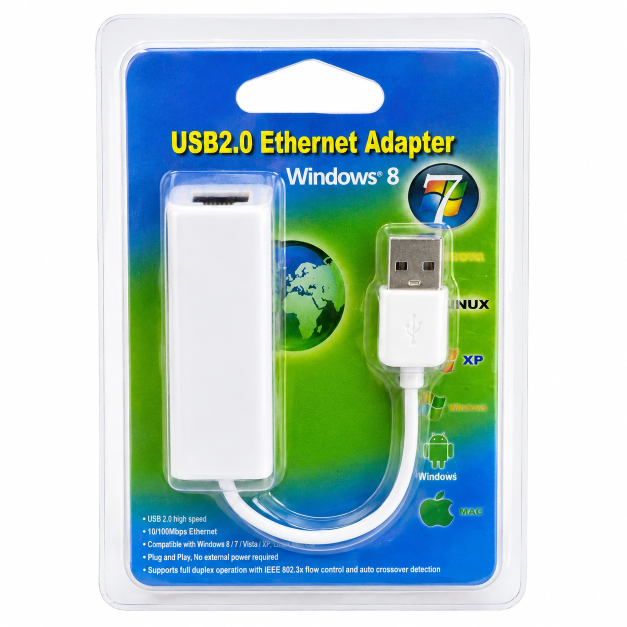USB 2.0 RJ45 power
