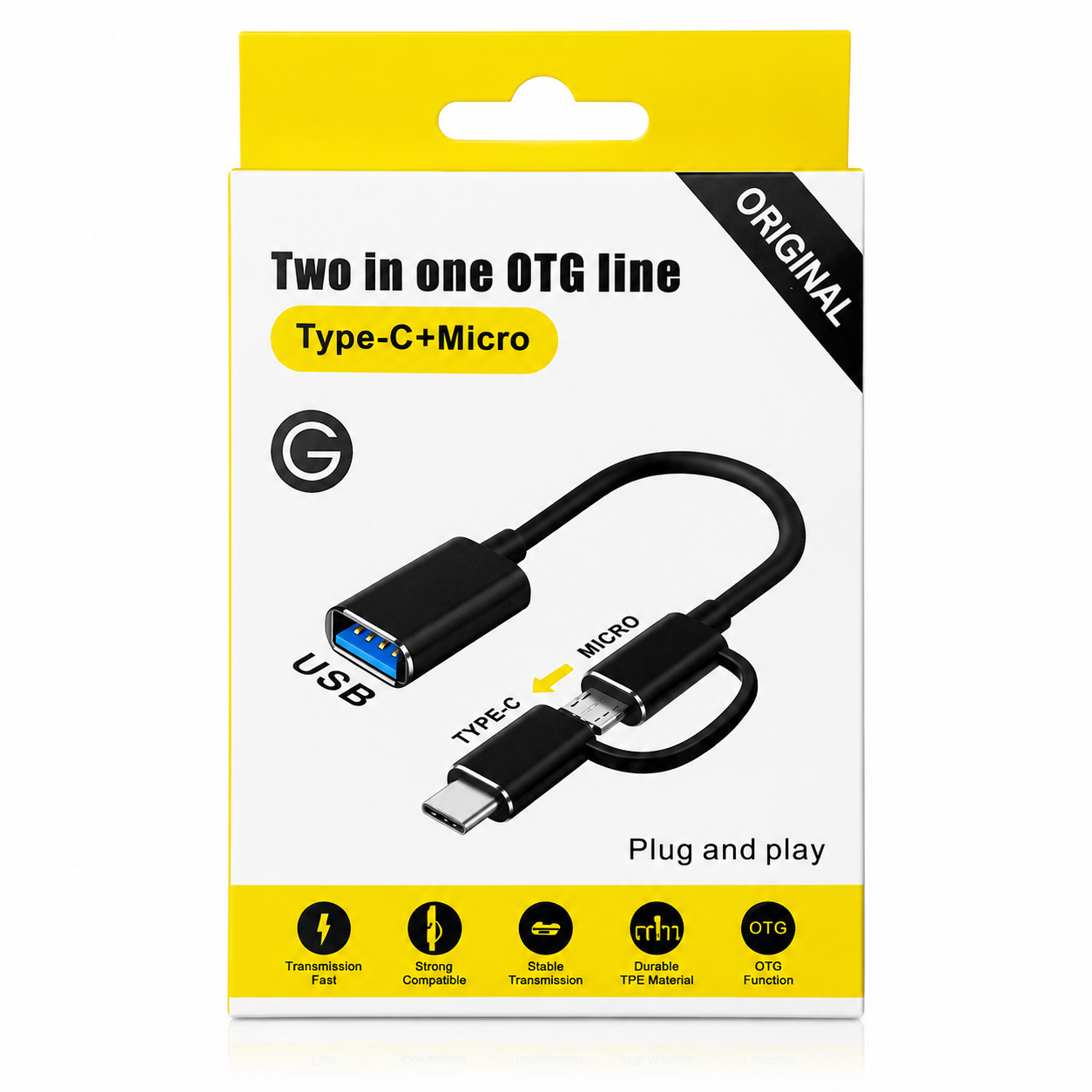 2-in-1 OTG USB power