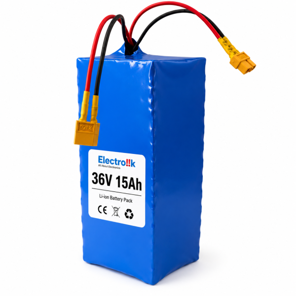 36V 15Ah Lithium-Ion Battery Pack for E-Bikes & Scooters