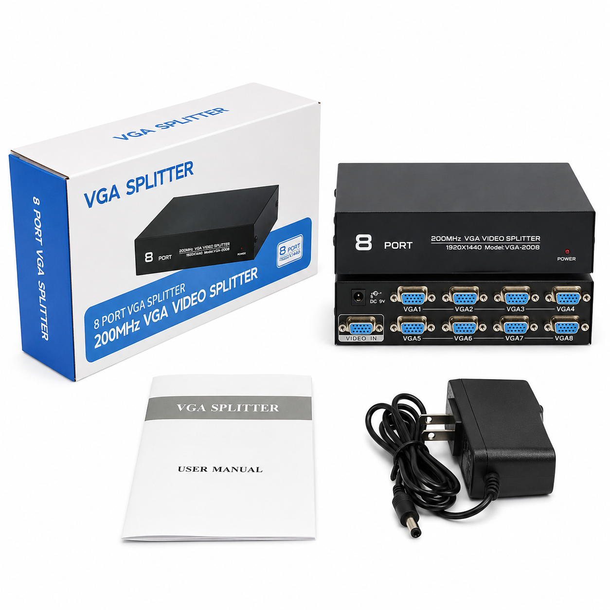 8-Port 200MHz VGA electronic