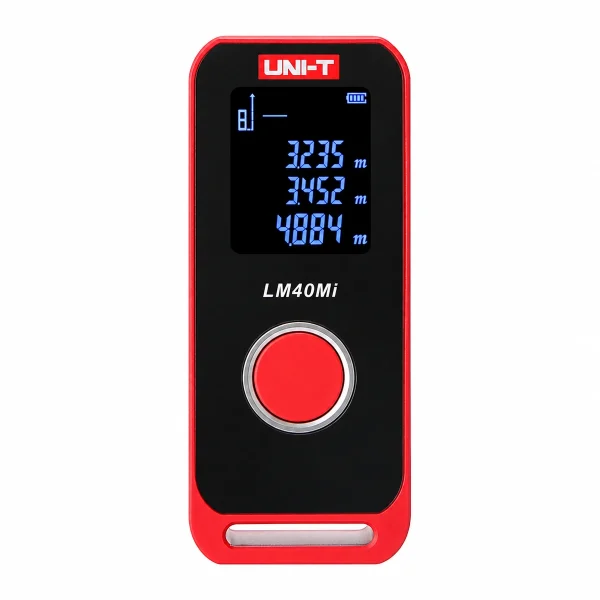 UNI-T LM40Mi Mini Laser Distance Meter – 40m Range, Rechargeable, Multi-Measurement