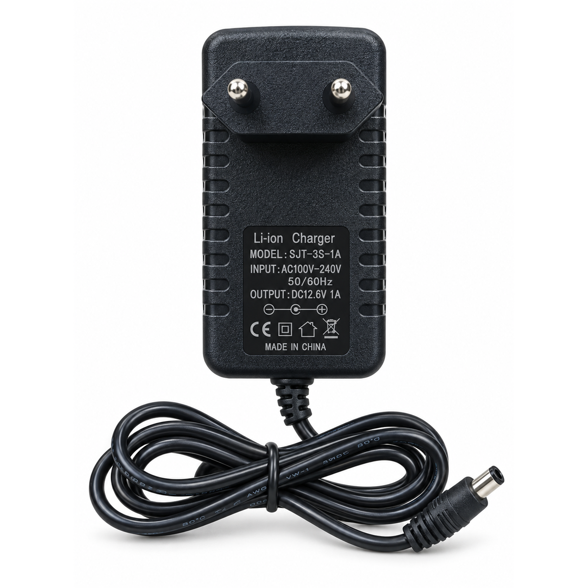 3S 12.6V 1A Lithium-Ion Battery Charger with DC Plug 3S 12.6V 1A Lithium-Ion Battery Charger with DC Plug - Image 1