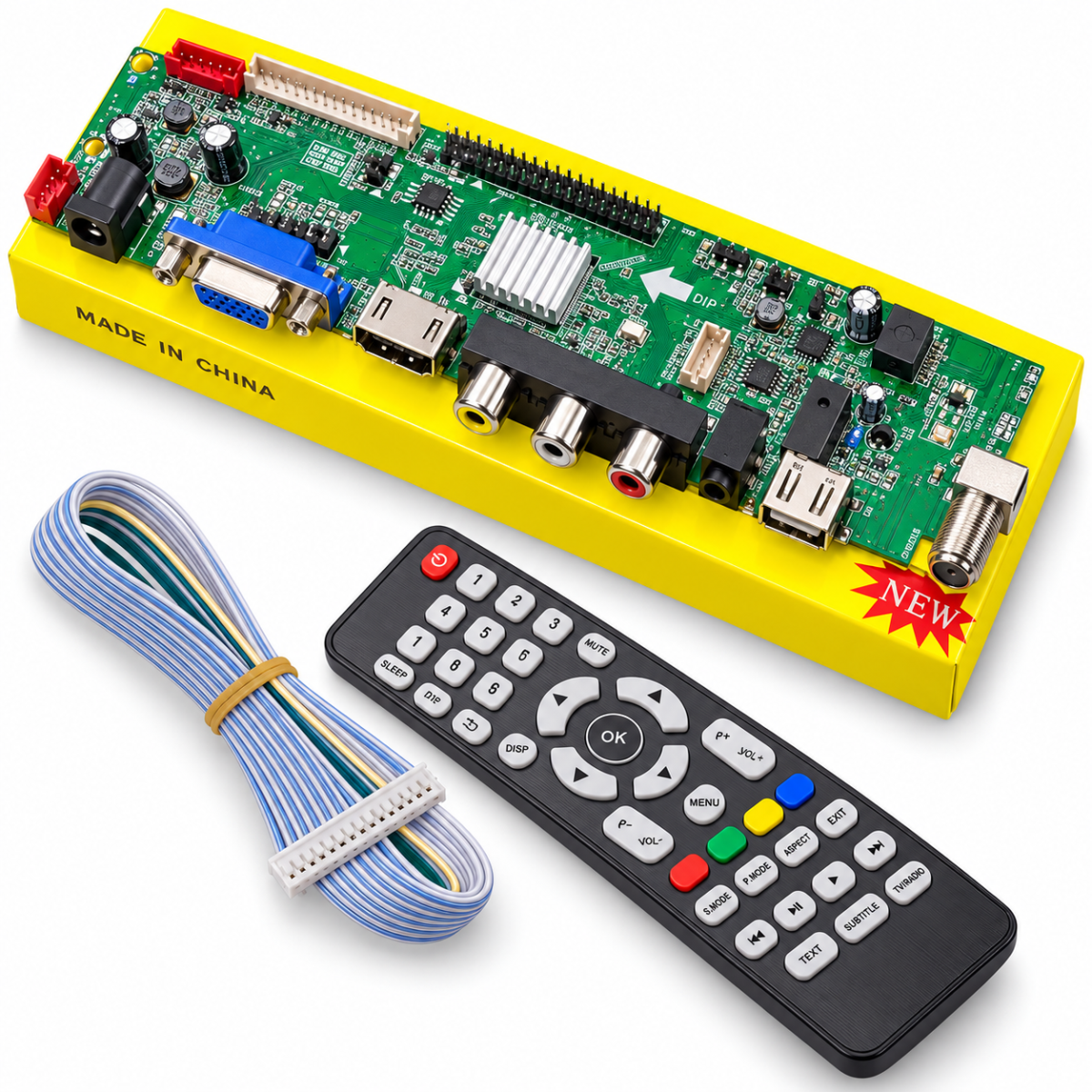 Universal LCD LED TV Mainboard with VGA HDMI USB AV and Remote Universal LCD LED TV Mainboard with VGA HDMI USB AV and Remote
