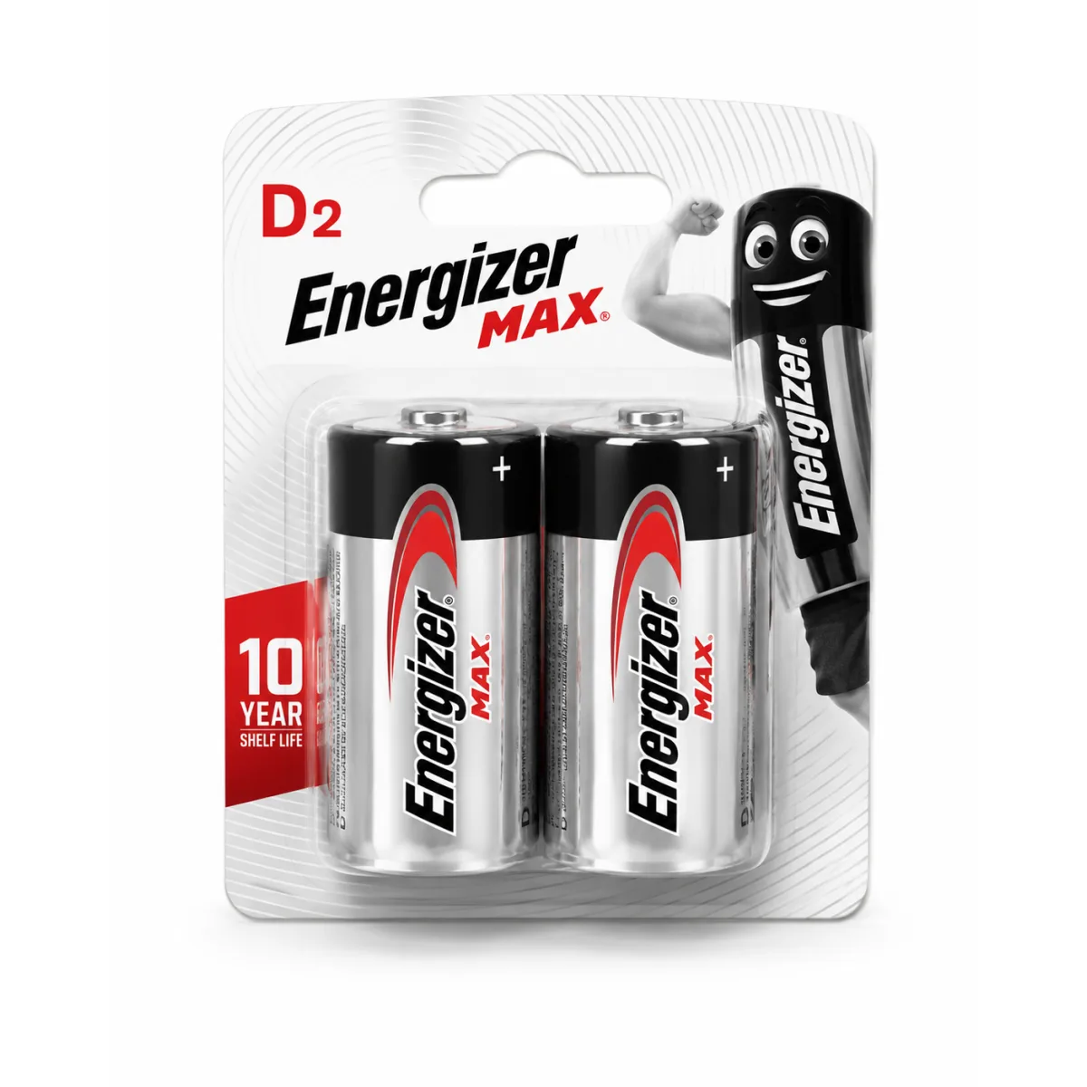 Energizer MAX D2 Batteries (2-Pack) with