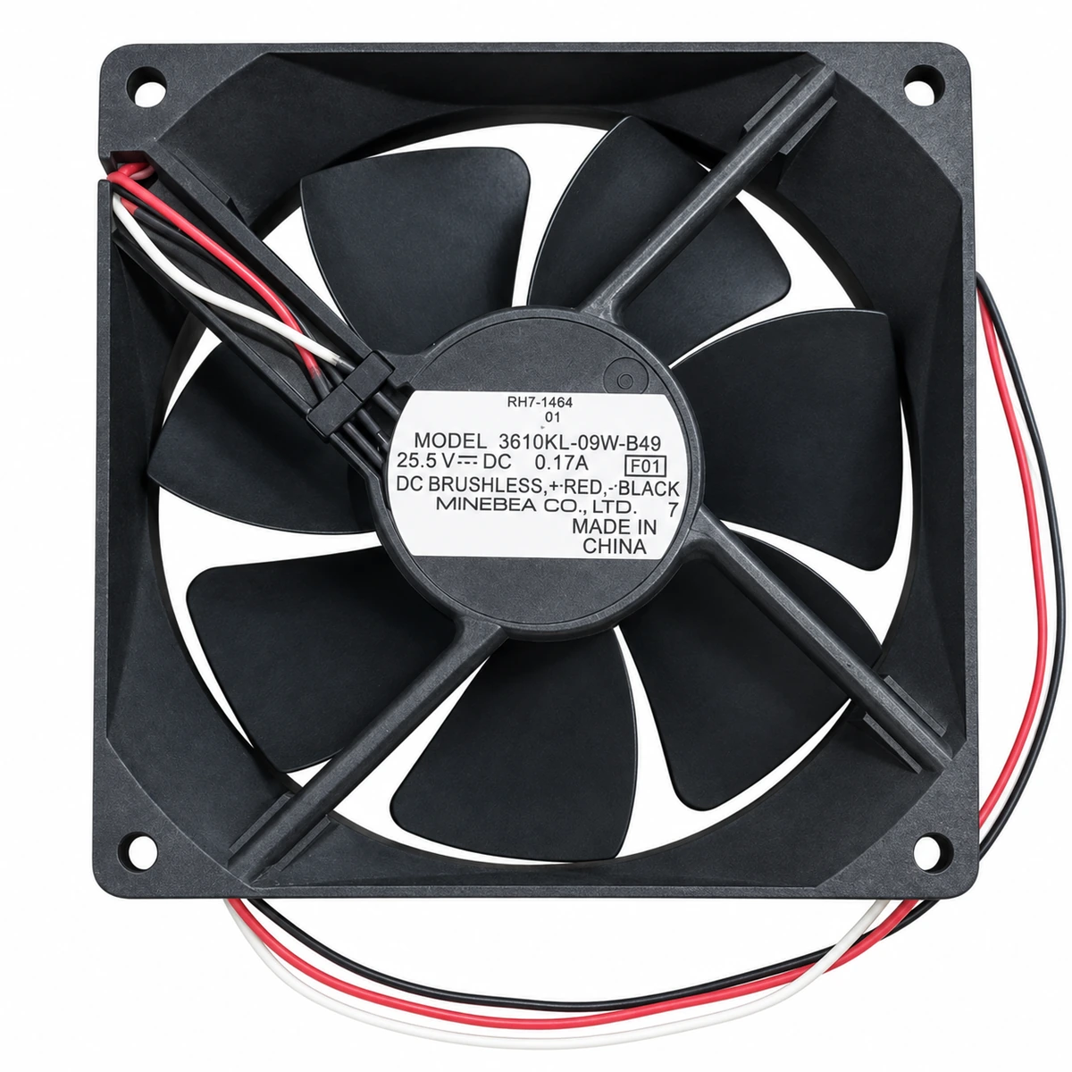 Dc Fan – NMB-MAT 3610KL-09W-B49 DC Fan 25.5V 0.17A 90x90x25mm ( USED LIKE NEW )