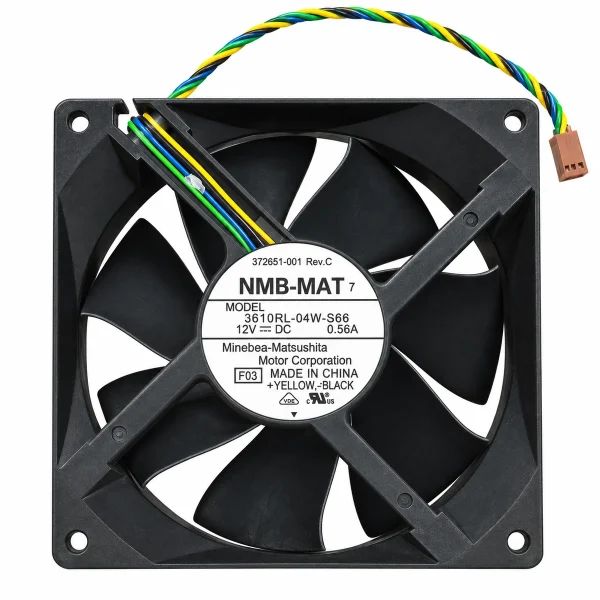 Dc Fan – NMB-MAT 3610RL-04W-S66 DC Fan 12V 0.56A 92x92x25mm ( USED LIKE NEW )