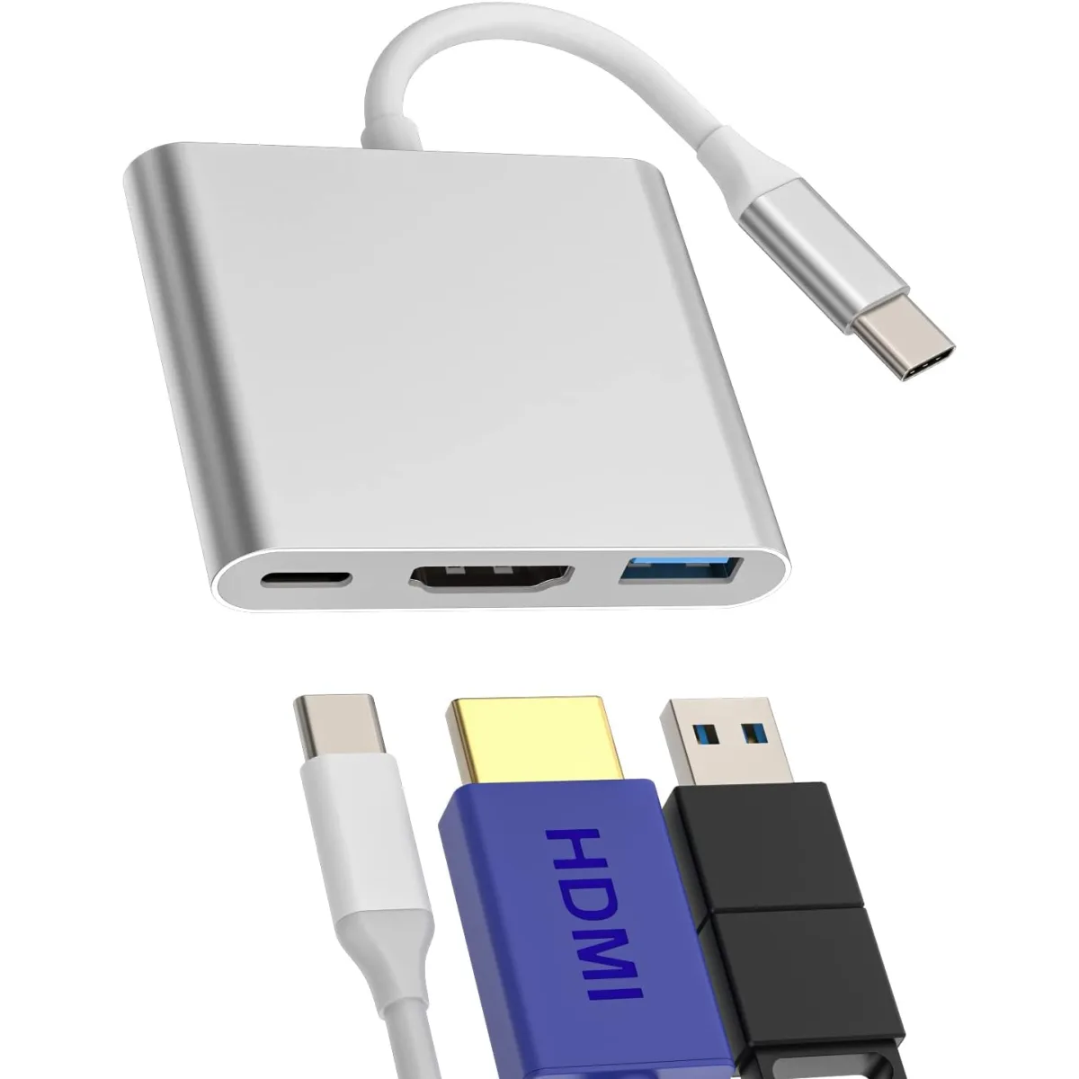 OTG 3-in-1 Type-C to USB/HDMI Converter