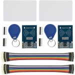 2Pcs RC522 RFID Reader Writer Module Kit Compatible with for Arduino Raspberry Pi STM32 (with S50 White Card and Key Ring)
