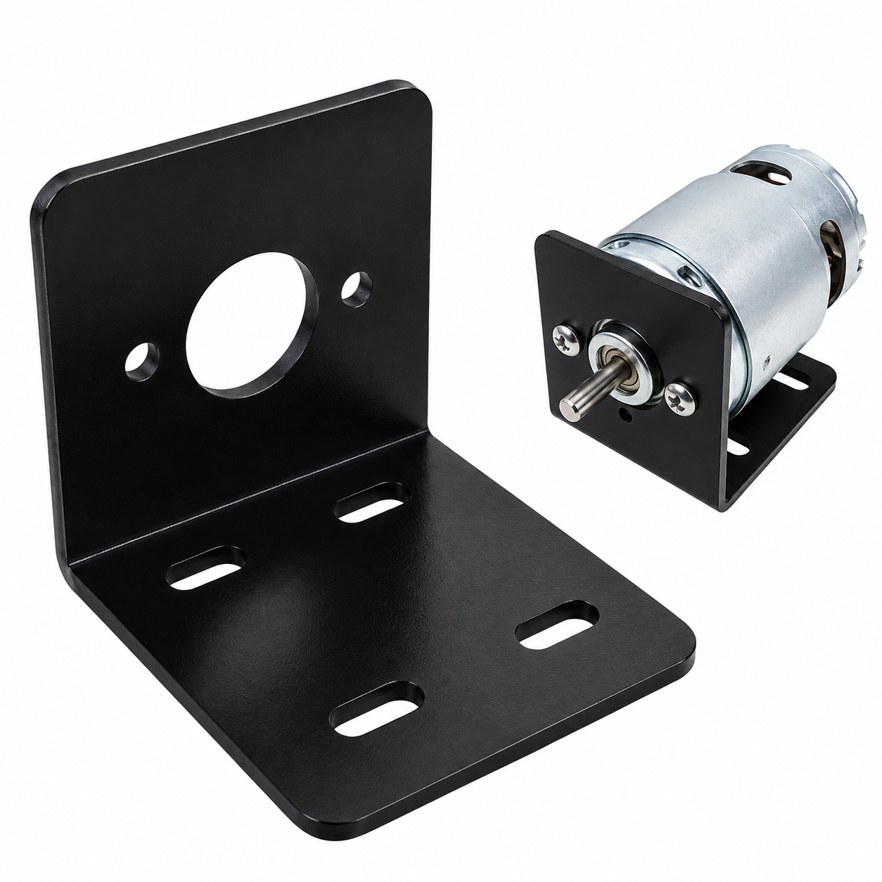 75b5ad2b-2284-4bab-afe4-77f5ae4cf015.png DC Motor 775 Mounting Bracket Holder زاوية معدن حامل للماتور 775 - Image 1