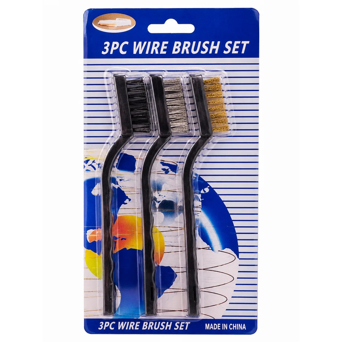 3pc Mini Wire Brush Set