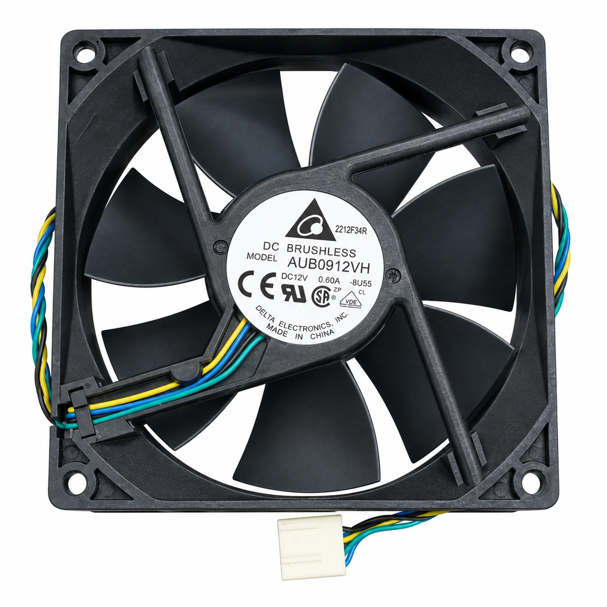 Dc Fan – Delta AUB0912VH DC Fan 12V 0.60A 90x90x25mm ( USED LIKE NEW )