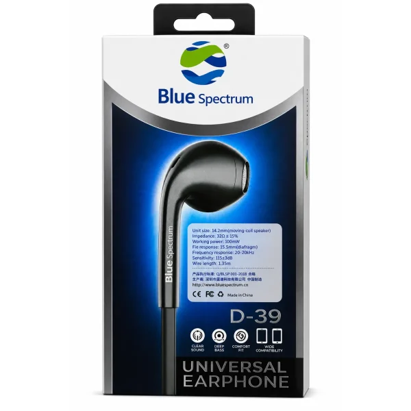 Blue Spectrum D-39 Wired Earphones