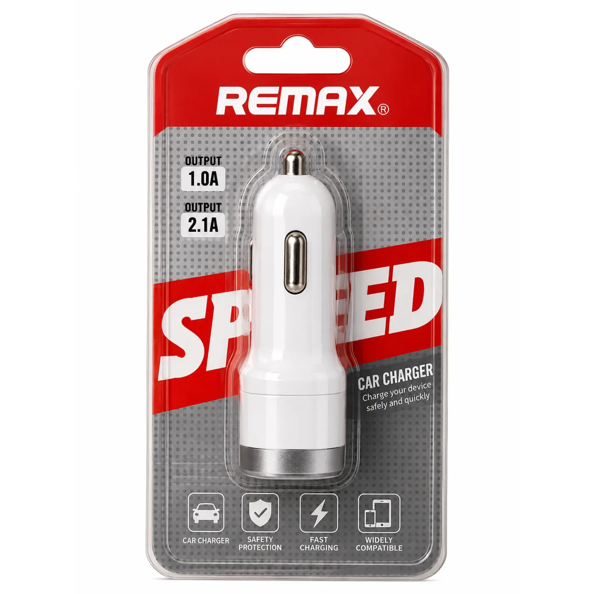 REMAX Dual USB Car Charger – 2.1A and 1A Outputs catalog square image REMAX Dual USB Car Charger