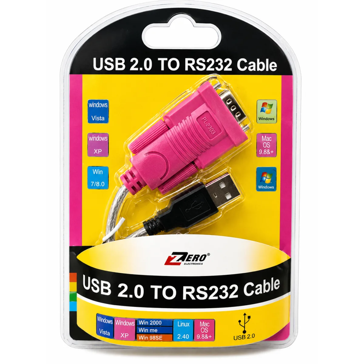 USB to RS232 Serial Adapter Cable