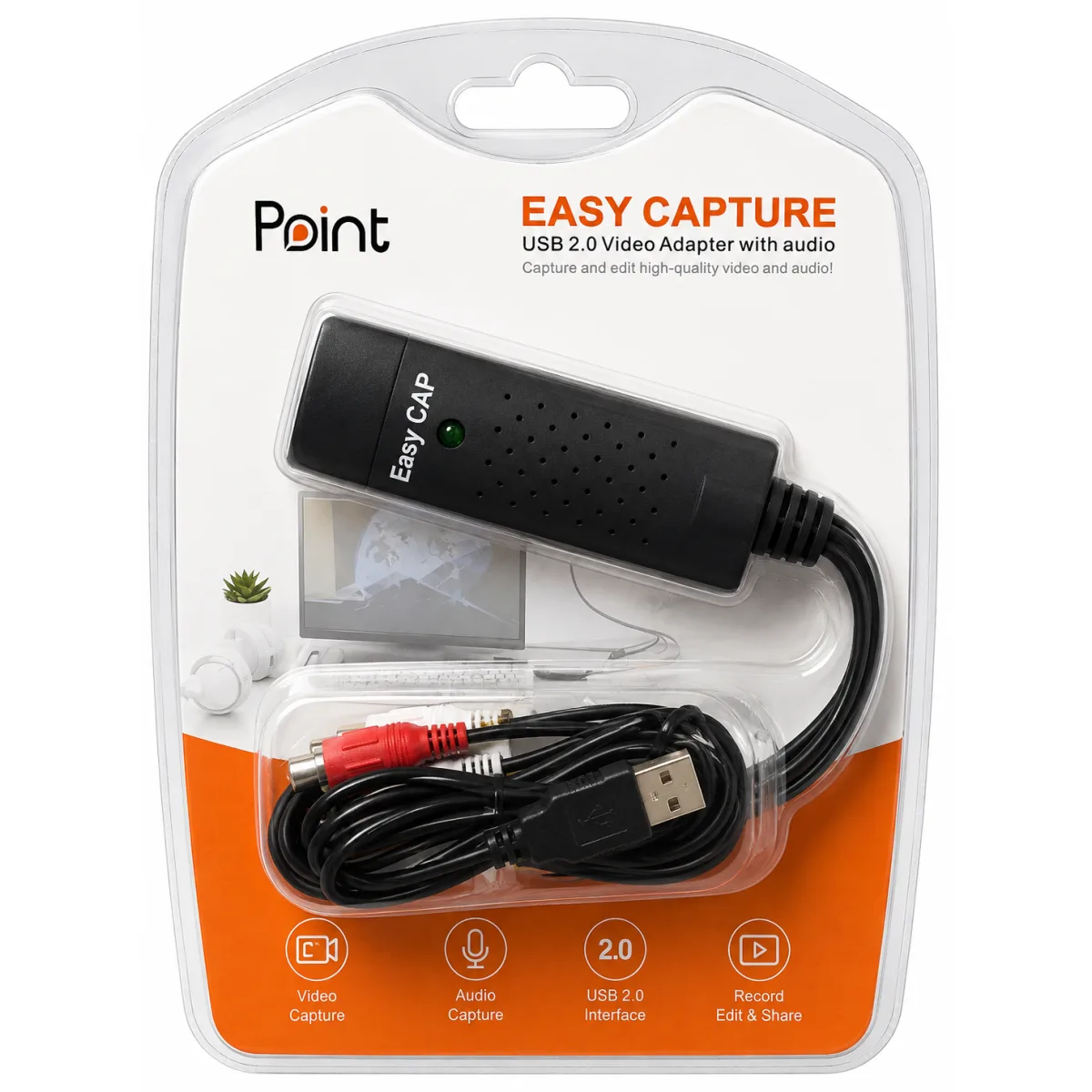 Point EasyCAP USB 2.0 Video & Audio Capture Adapter – Composite AV to USB Converter catalog square image Point EasyCAP USB Capture Adapter