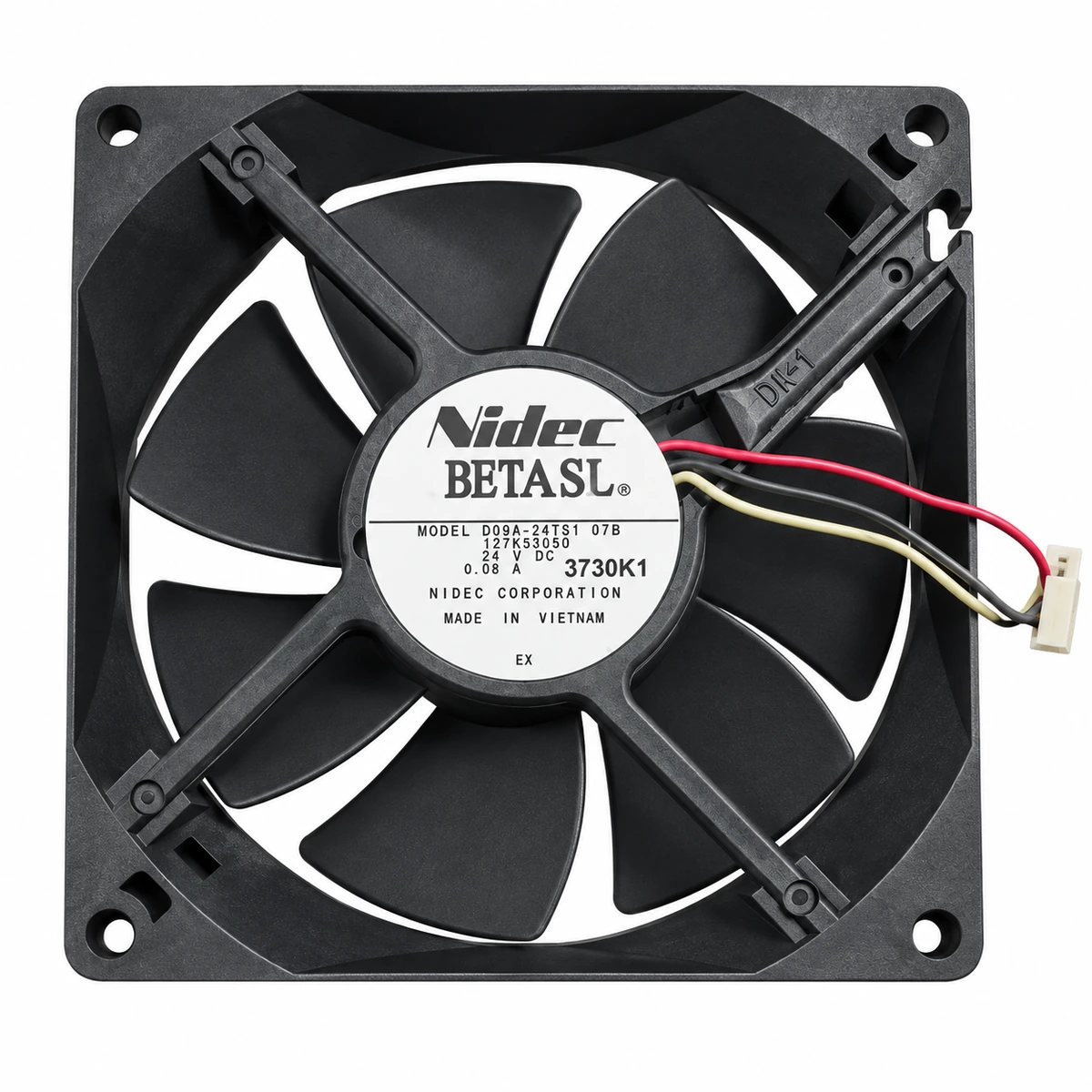 Dc Fan – Nidec D09A-24TS1 07B DC Fan 24V 0.08A 90x90x25mm ( USED LIKE NEW )