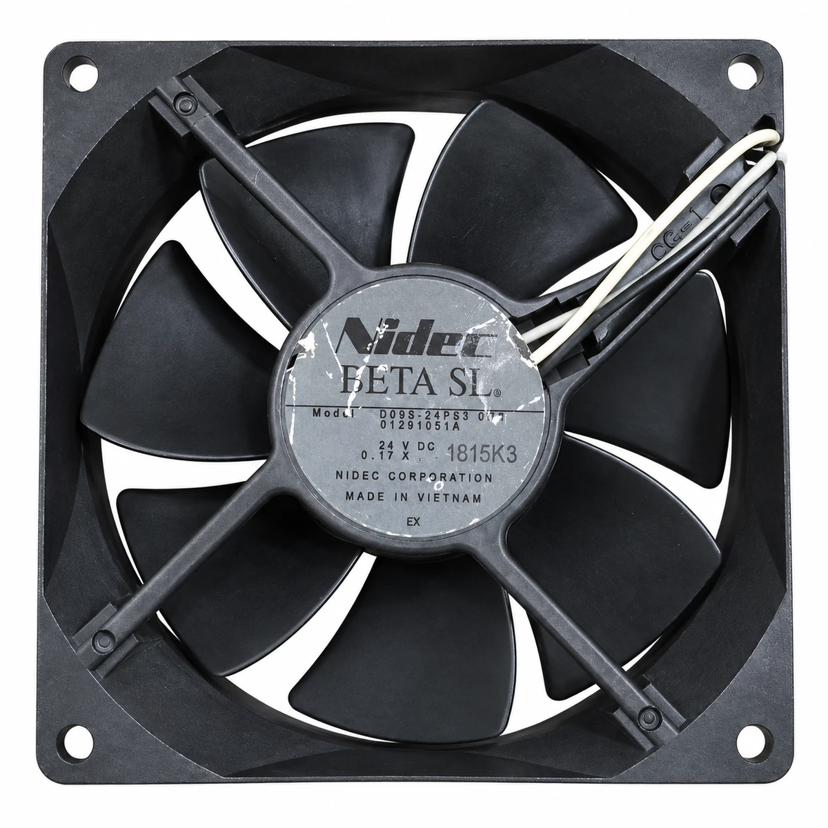 Dc Fan – Nidec D09S-24PS3 03B DC Fan 12V 0.17A 90x90x25mm ( USED LIKE NEW )