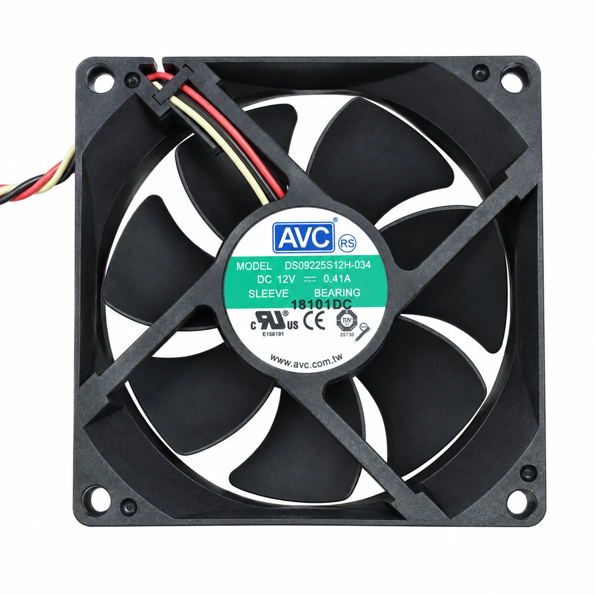Dc Fan – AVC DS09225S12H-034 DC Fan 12V 0.41A 92x92x25mm ( USED LIKE NEW )