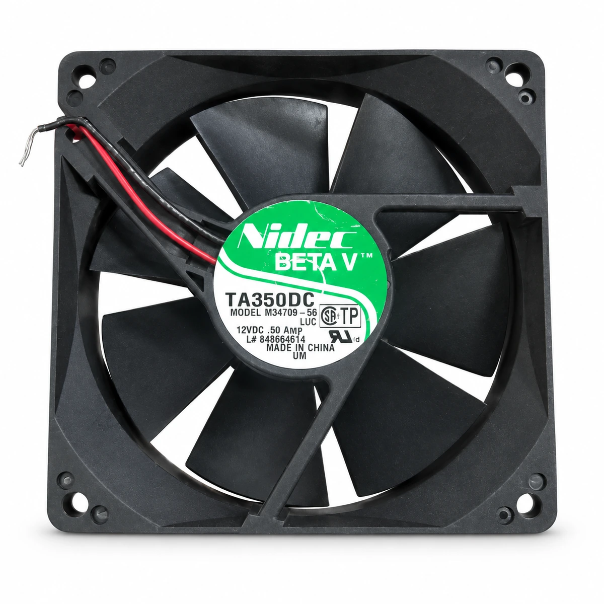 Dc Fan – Nidec M34709-55 DC Fan 12V 0.50A 90x90x25mm ( USED LIKE NEW ) Dc Fan – Nidec M34709-55 DC Fan 12V 0.50A 90x90x25mm ( USED LIKE NEW ) - Image 1