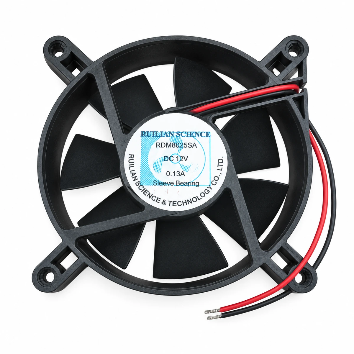 fan_06 Dc Fan – Xinruilian Science RDM8025SA DC Fan 12V 0.13A 80x80x25mm ( USED LIKE NEW ) - Image 1