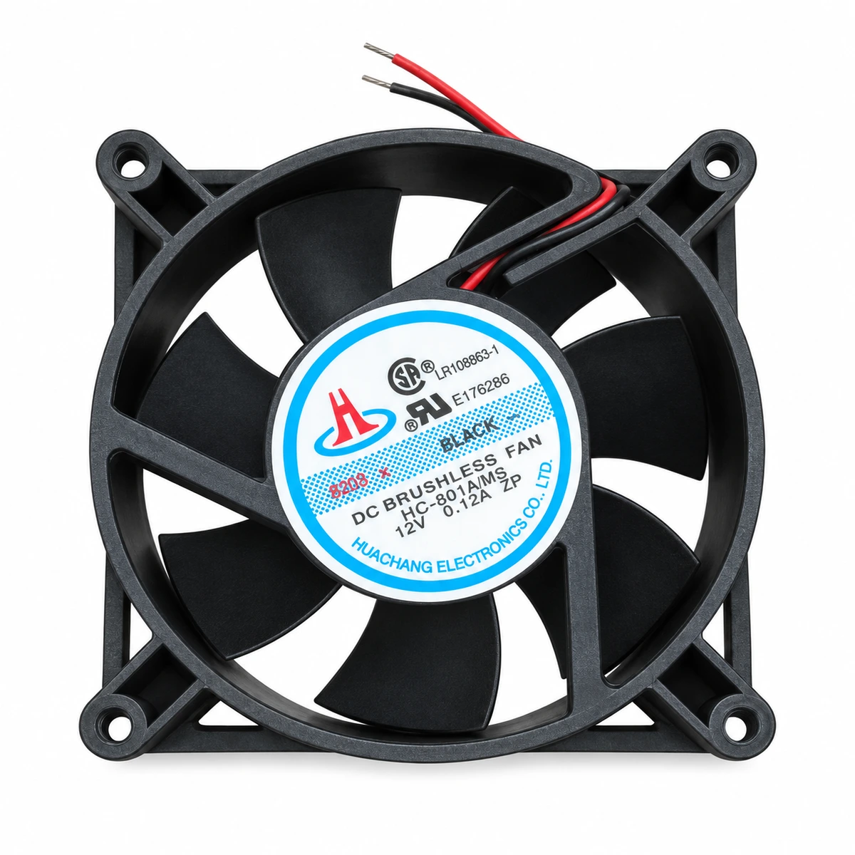 fan_batch2_01 Dc Fan – Brushless HC-801AMS DC Fan 12V 0.12A 80x80x25mm ( USED LIKE NEW ) - Image 1