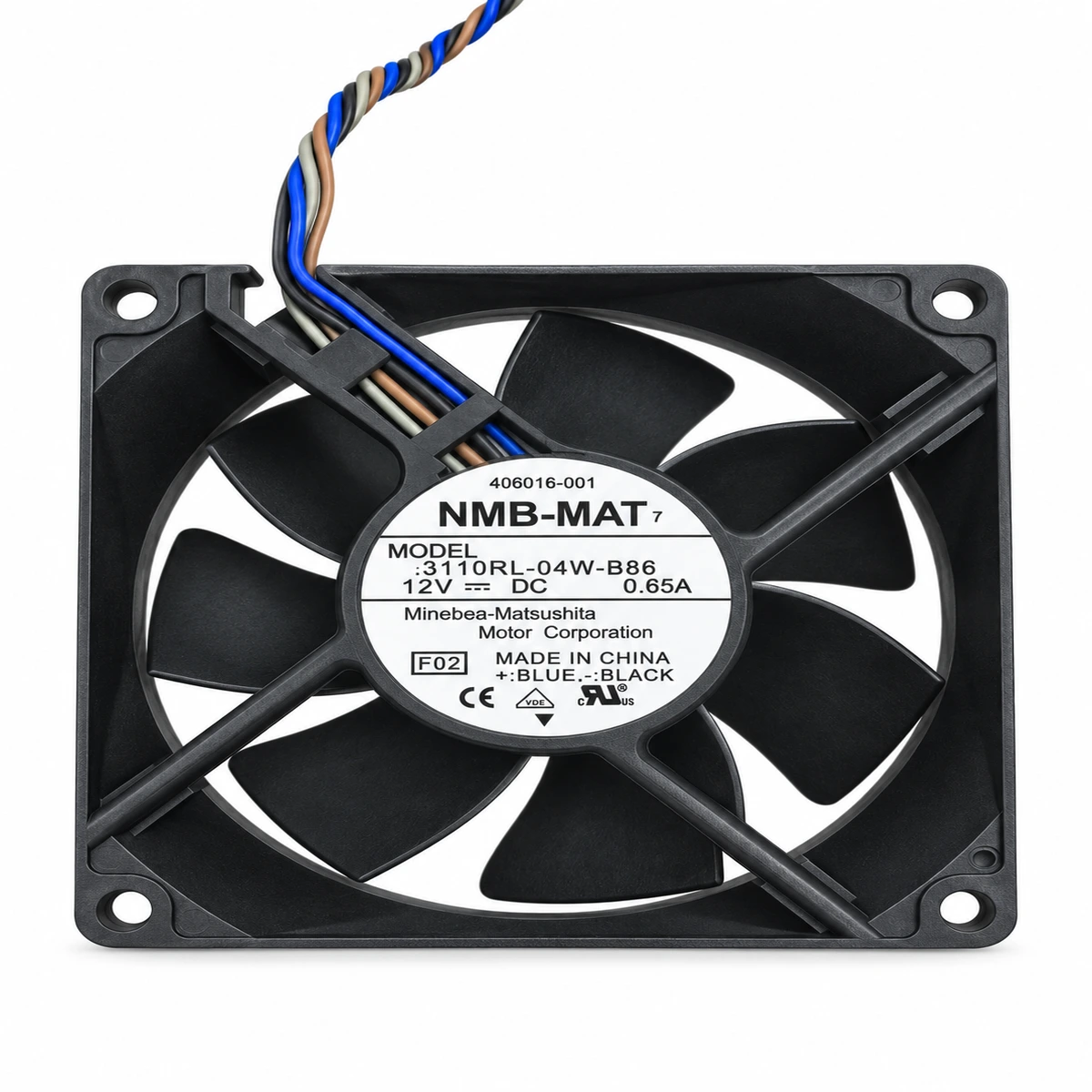fan_batch2_10 Dc Fan – NMB-MAT 3110RL-04W-B86 DC Fan 12V 0.65A 80x80x25mm ( USED LIKE NEW ) - Image 1