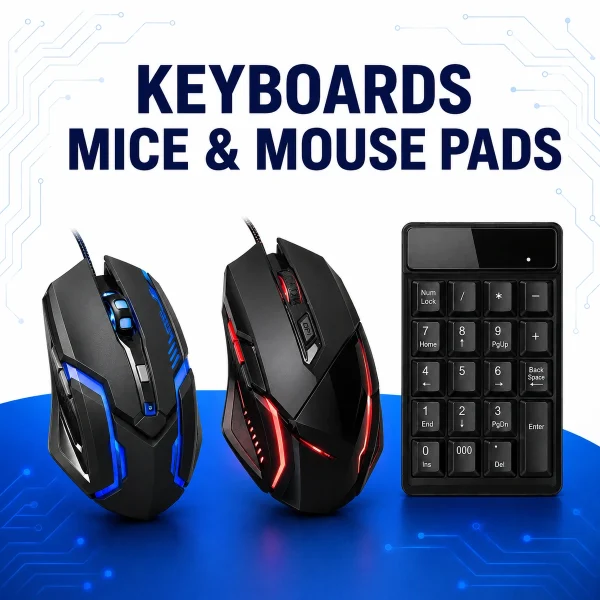 Keyboards Mice & Mouse Pads