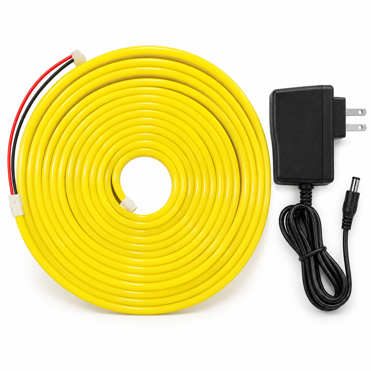 Lemon Yellow Neon Flexible Strip Light 5M with Power Adapter 12V 5A
