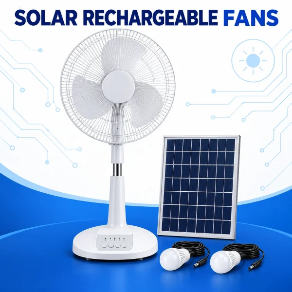 Solar Rechargeable Fans