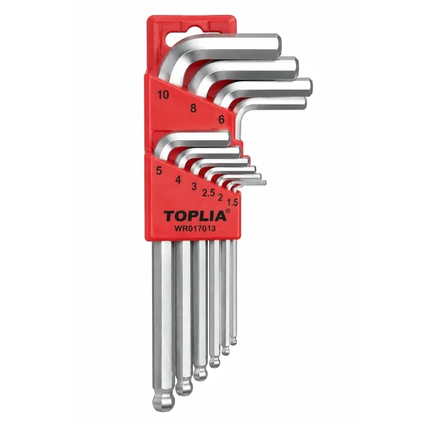 TOPLIA 9-Piece Ball End Hex Key Set