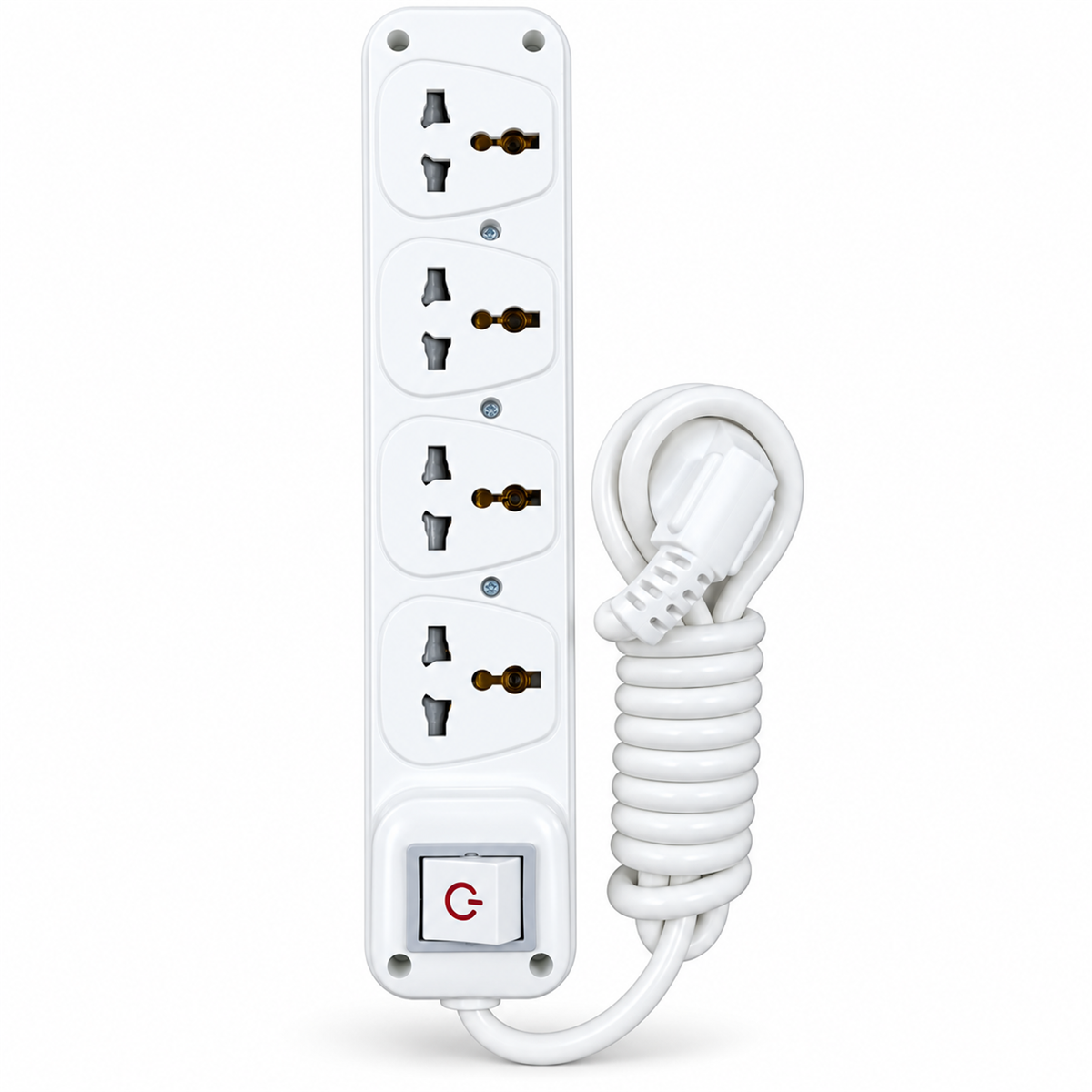 4 Universal Socket Extension Cord 2m 4 Universal Socket Extension Cord 2m - Image 1