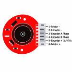 25GA370 DC Gear Motor With Encoder 200RPM 12Vdc - Image 3