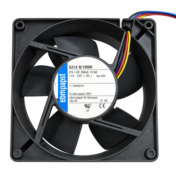 Dc Fan – EBM Papst 5214 N-19HHI DC Fan 27V 500mA 127x127x38mm ( USED LIKE NEW )