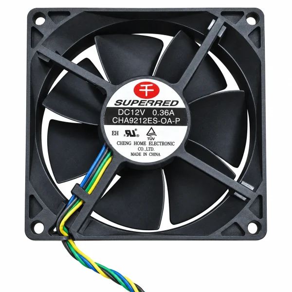 Dc Fan – SUPERRED CHA9212ES-OA-P DC Fan 12V 0.36A 92x92x25mm ( USED LIKE NEW )