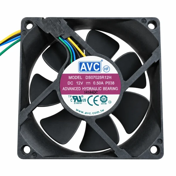 Dc Fan – AVC DS07025R12H DC Fan 12V 0.50A 70x70x25mm ( USED LIKE NEW )