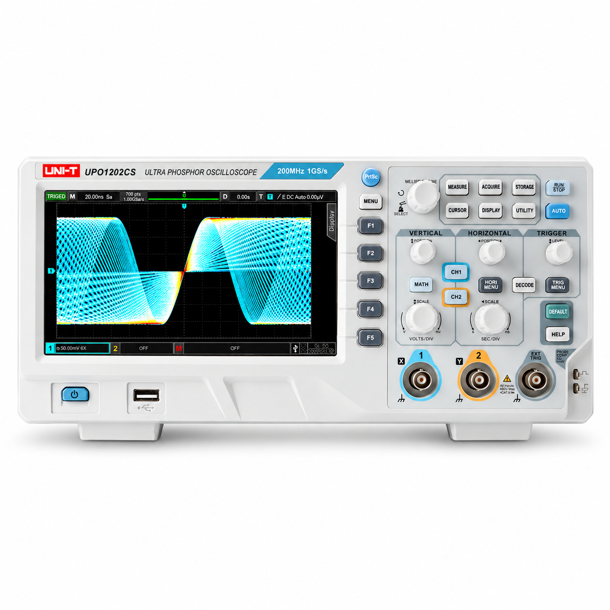 UNI-T UPO1202CS Digital Oscilloscope UNI-T UPO1202CS Digital Oscilloscope - Image 1