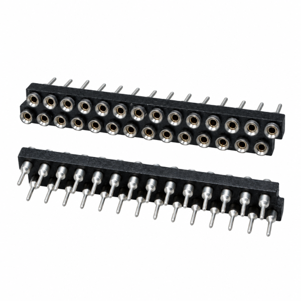 Round FeMale Pin Header Two Rows (2x14pin - 2.54mm)